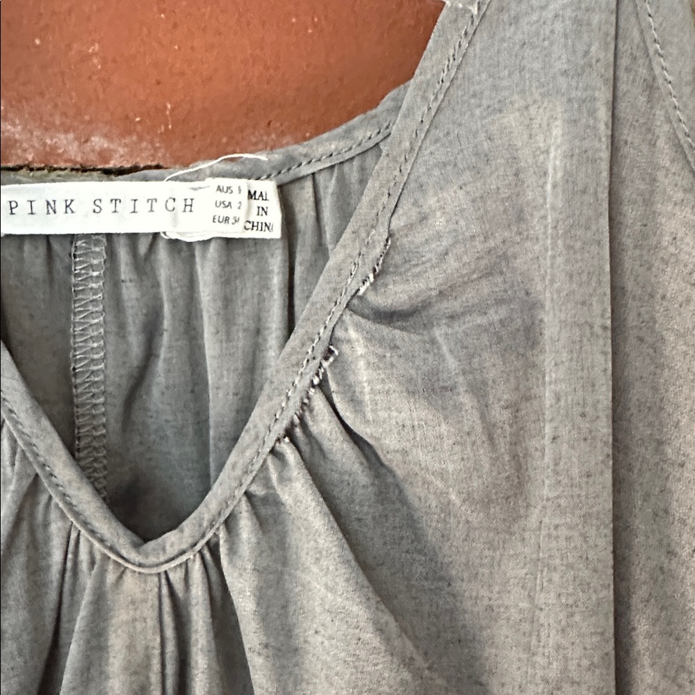 Pink Stitch Resort Haze Gray Maxi Dress - Picture 5 of 7
